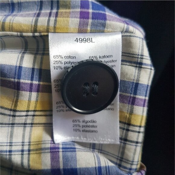 Lacoste Blazer Jacket Fitted Blue Lined Purple Preppy Career Size 40 SIze 8 - Picture 12 of 13